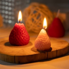 9pcs Strawberry Scented Candles in Creative Box Aromatherapy Soy Wax