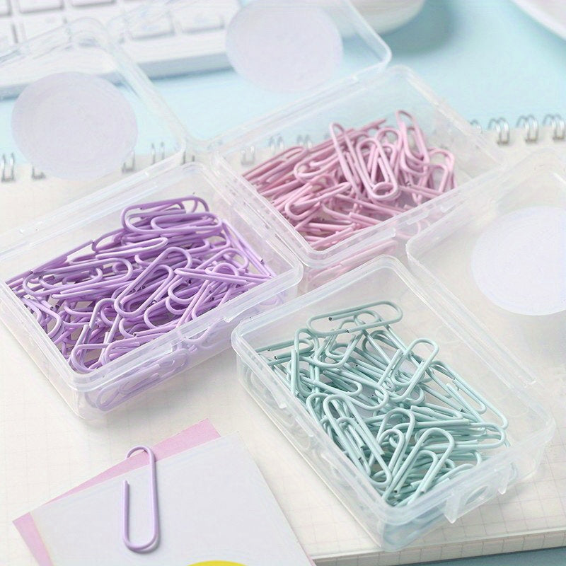 10pcs Colorful Paper Clips Office Supplies