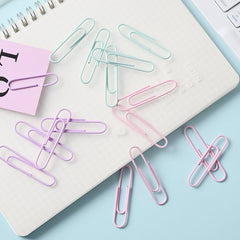 10pcs Colorful Paper Clips Office Supplies