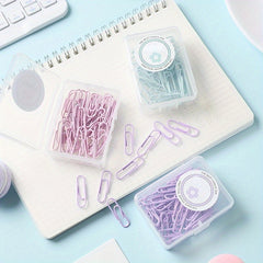 10pcs Colorful Paper Clips Office Supplies