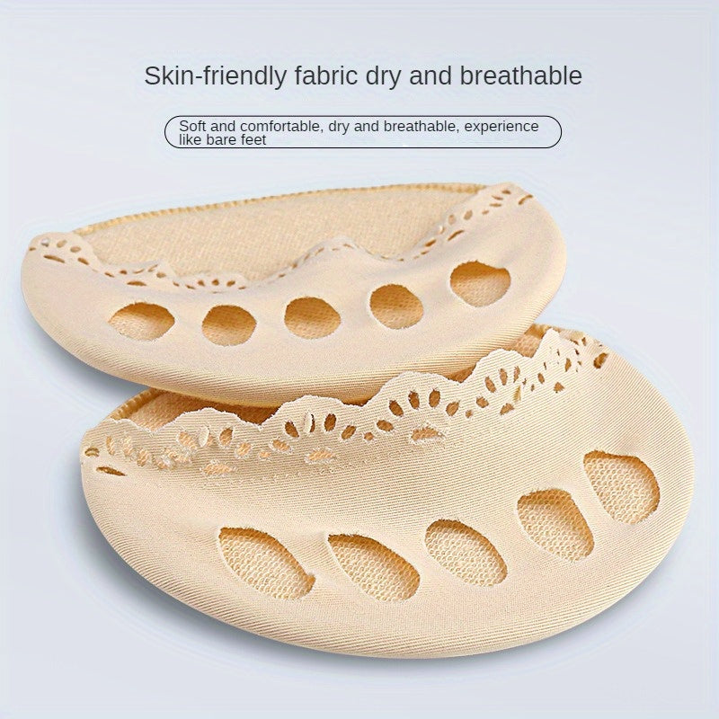 Lace Hollowed out Forefoot Pads Soft Breathable Palm Pad
