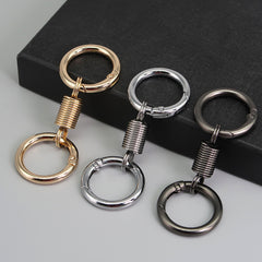 Creative Spring Keychain Carabiner Keyring Car Key Pendant