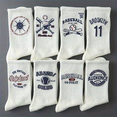 Men's Creative Cartoon Pattern Crew Socks Comfy Casual Unisex Socks