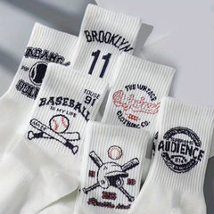 Men's Creative Cartoon Pattern Crew Socks Comfy Casual Unisex Socks