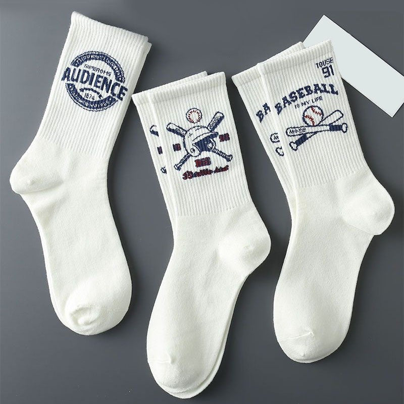 Men's Creative Cartoon Pattern Crew Socks Comfy Casual Unisex Socks