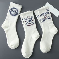 Men's Creative Cartoon Pattern Crew Socks Comfy Casual Unisex Socks