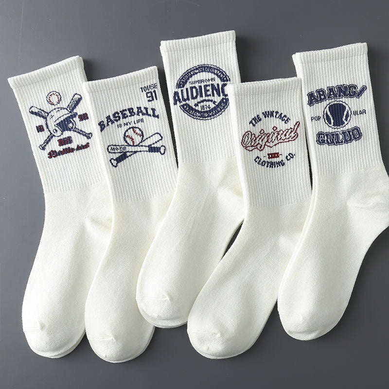Men's Creative Cartoon Pattern Crew Socks Comfy Casual Unisex Socks