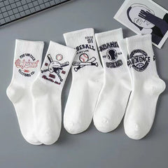 Men's Creative Cartoon Pattern Crew Socks Comfy Casual Unisex Socks