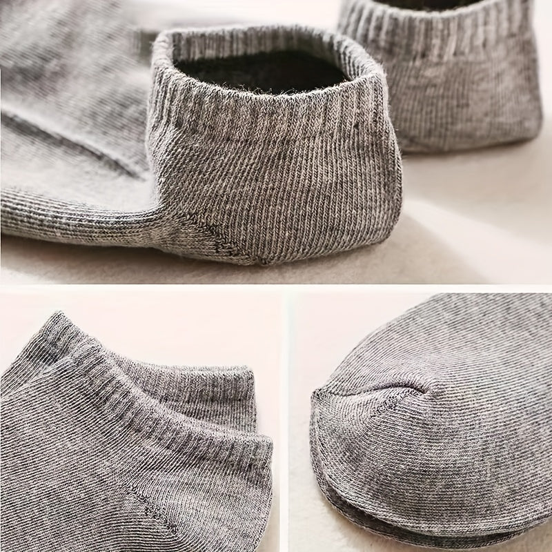 Teenager's Solid Liner Anklets Socks Soft Non Slip Socks for Outdoor