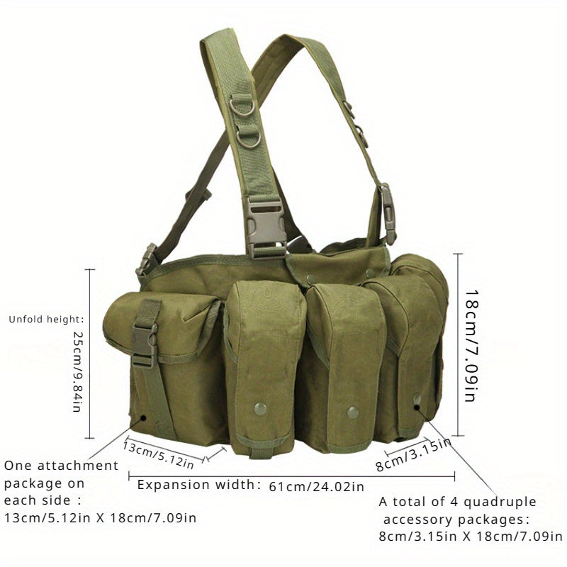 Multifunctional Outdoor Waist Bag Quick Release Belly Pocket Vest