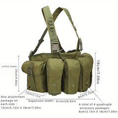 Multifunctional Outdoor Waist Bag Quick Release Belly Pocket Vest