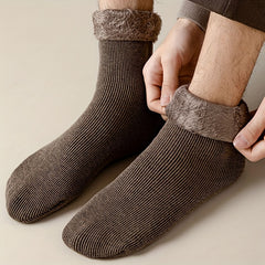 Men's Thermal Crew Socks Thickened Plus Velvet Cotton