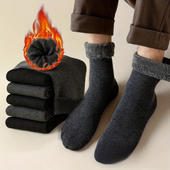 Men's Thermal Crew Socks Thickened Plus Velvet Cotton