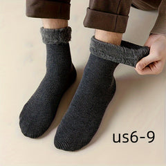 Men's Thermal Crew Socks Thickened Plus Velvet Cotton