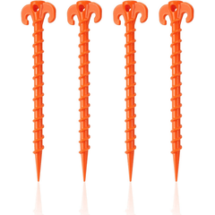 Heavy Duty Tent Stakes 8pcs 7.87in Canopy Pegs Beach Screw Nails