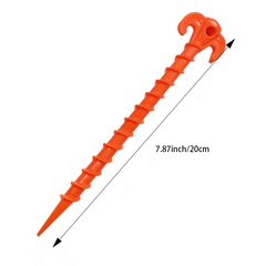 Heavy Duty Tent Stakes 8pcs 7.87in Canopy Pegs Beach Screw Nails