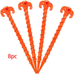 Heavy Duty Tent Stakes 8pcs 7.87in Canopy Pegs Beach Screw Nails