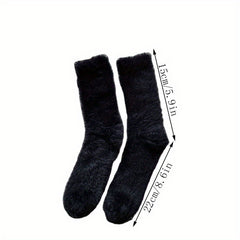 Men's Thermal Crew Socks Thick Plush Casual Winter Wear