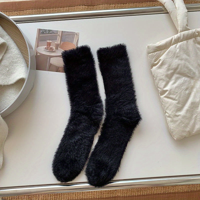 Men's Thermal Crew Socks Thick Plush Casual Winter Wear