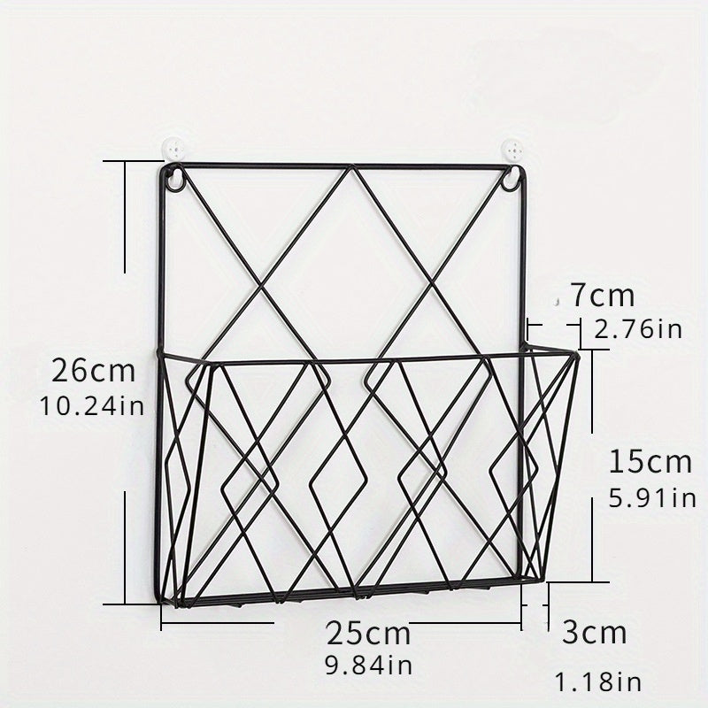 Iron Bookshelf for Office Storage and Home Decor