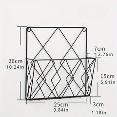 Iron Bookshelf for Office Storage and Home Decor