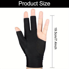 8pcs Pool 3 Fingers Gloves Billiards Left Hand Snooker Cue Sport Glove
