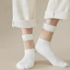 Men's Thermal Crew Socks Warm Plush Winter Casual Unisex Socks