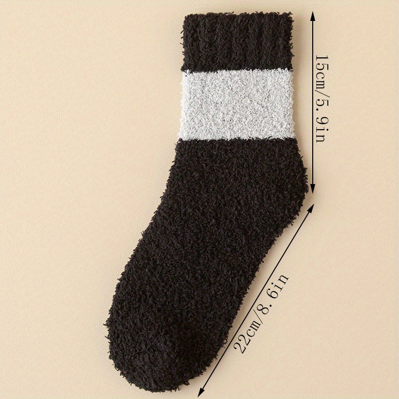 Men's Thermal Crew Socks Warm Plush Winter Casual Unisex Socks