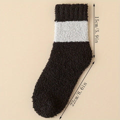Men's Thermal Crew Socks Warm Plush Winter Casual Unisex Socks