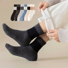 Men's Thermal Crew Socks Warm Plush Winter Casual Unisex Socks