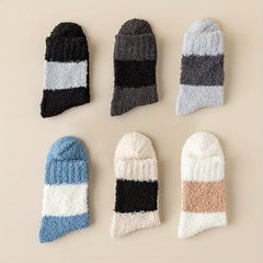 Men's Thermal Crew Socks Warm Plush Winter Casual Unisex Socks