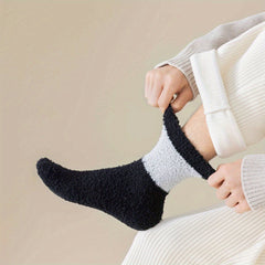 Men's Thermal Crew Socks Warm Plush Winter Casual Unisex Socks