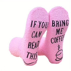 Men's Graphic Mid Crew Socks Non Slip Bottom Rubber Breathable Comfy For Winter