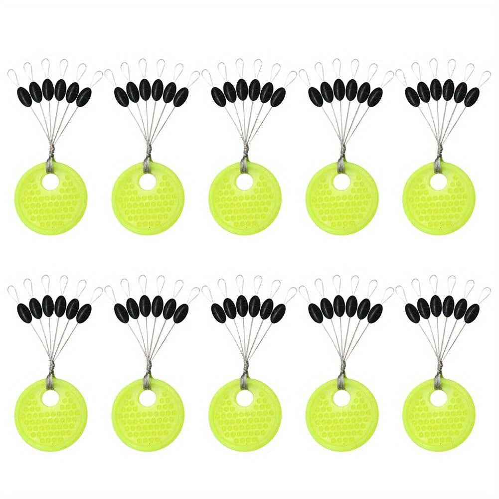60pcs 10 Sets Float Stop Space Bean Sinker Stop Carp Fishing Accessories