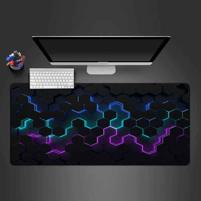 Modern Diamond Pattern Mouse Pad Light Technology Waterproof Non-slip Office Lap
