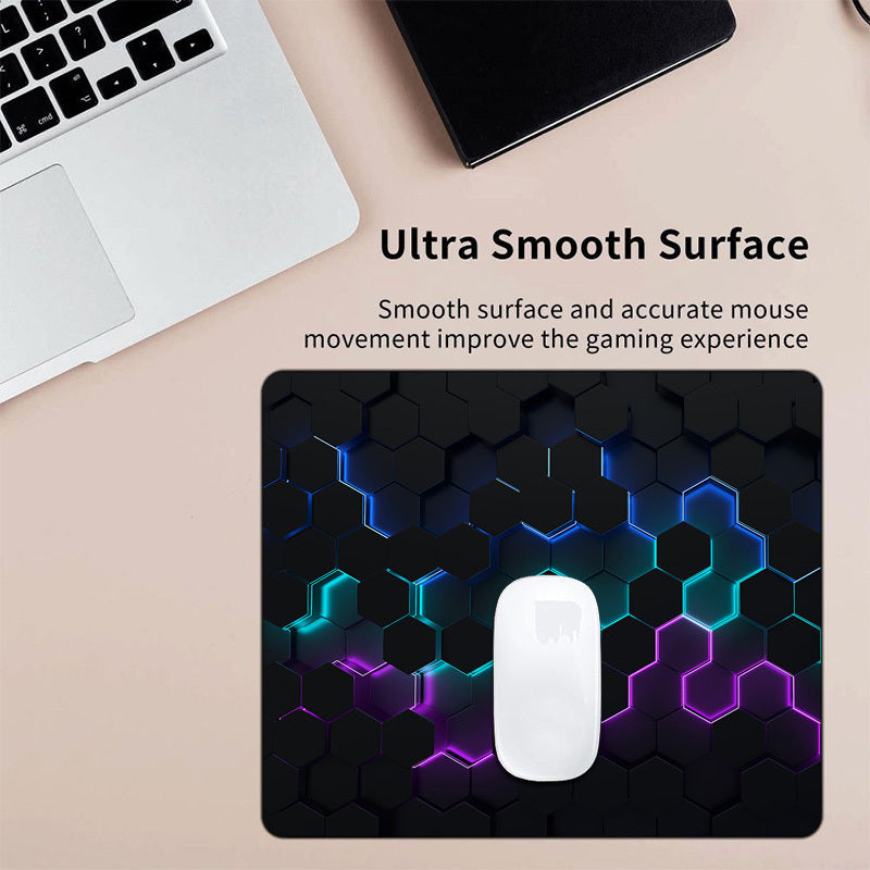 Modern Diamond Pattern Mouse Pad Light Technology Waterproof Non-slip Office Lap