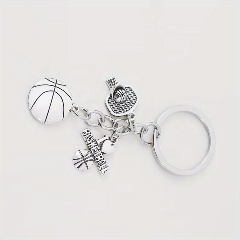 Basket Ball Pendant Keychain for Car Keys Backpacks Wallets