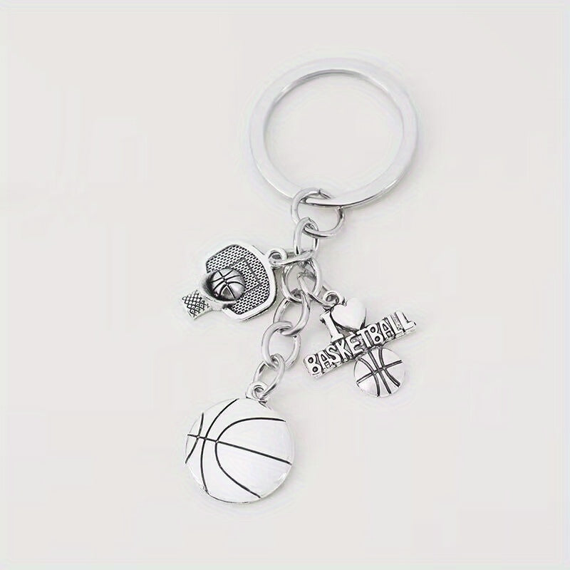 Basket Ball Pendant Keychain for Car Keys Backpacks Wallets