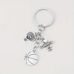 Basket Ball Pendant Keychain for Car Keys Backpacks Wallets