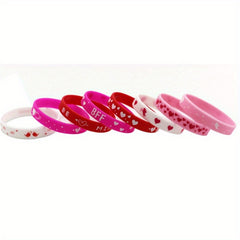 Silicone Holiday Party Sports Style Bracelet