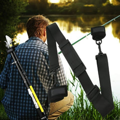 Adjustable Fishing Rod Carrying Strap Shoulder Accessory