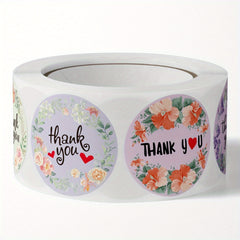 Blush Floral Thank You Stickers - Wedding Bridal Shower Baby Shower Labels