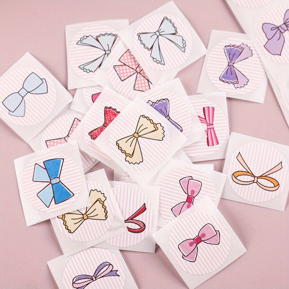 500pcs Thank You Bow Stickers Small Shop Envelopes Stickers