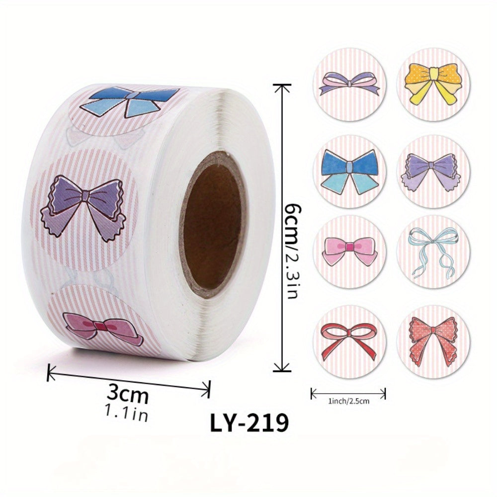 500pcs Thank You Bow Stickers Small Shop Envelopes Stickers
