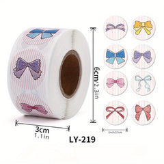 500pcs Thank You Bow Stickers Small Shop Envelopes Stickers