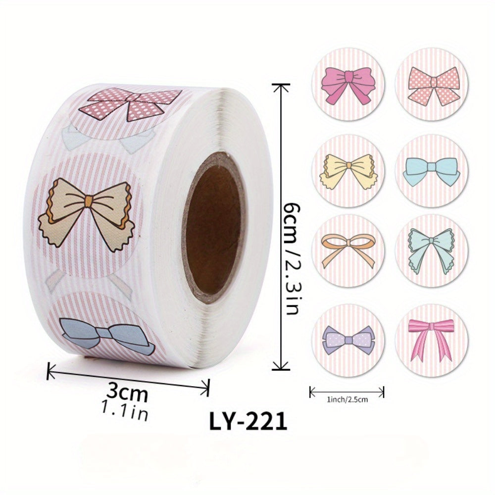 500pcs Thank You Bow Stickers Small Shop Envelopes Stickers