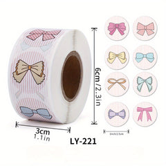 500pcs Thank You Bow Stickers Small Shop Envelopes Stickers