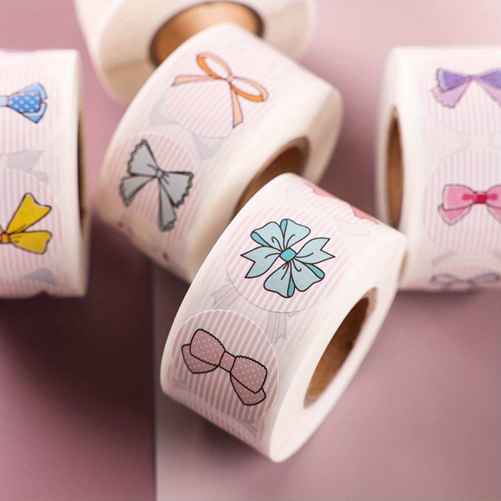 500pcs Thank You Bow Stickers Small Shop Envelopes Stickers