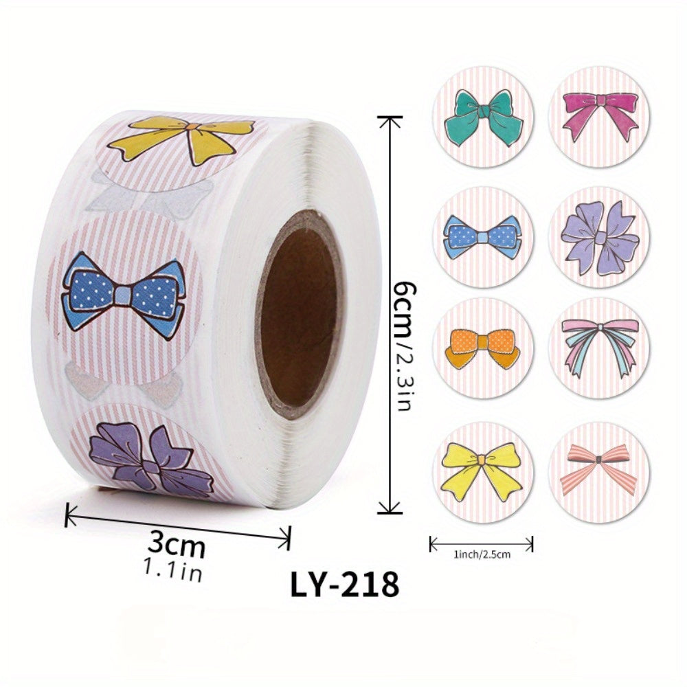 500pcs Thank You Bow Stickers Small Shop Envelopes Stickers