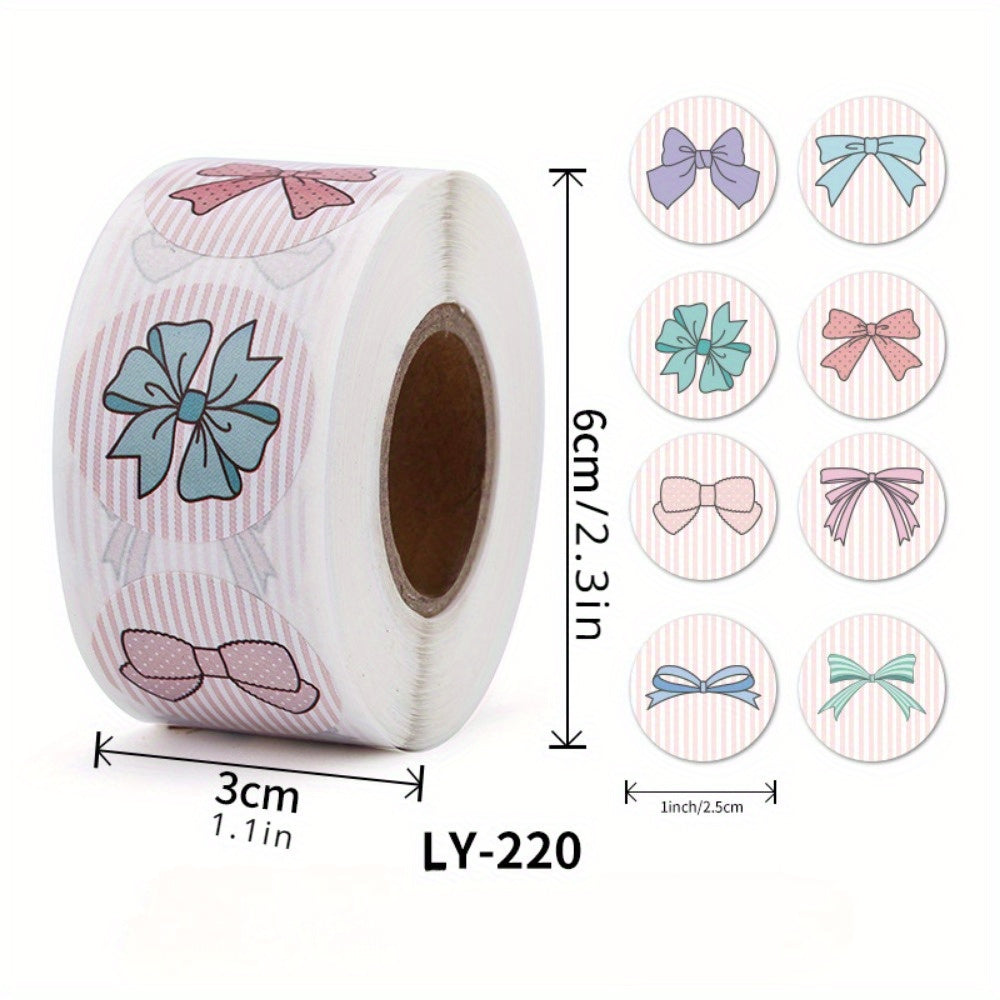 500pcs Thank You Bow Stickers Small Shop Envelopes Stickers
